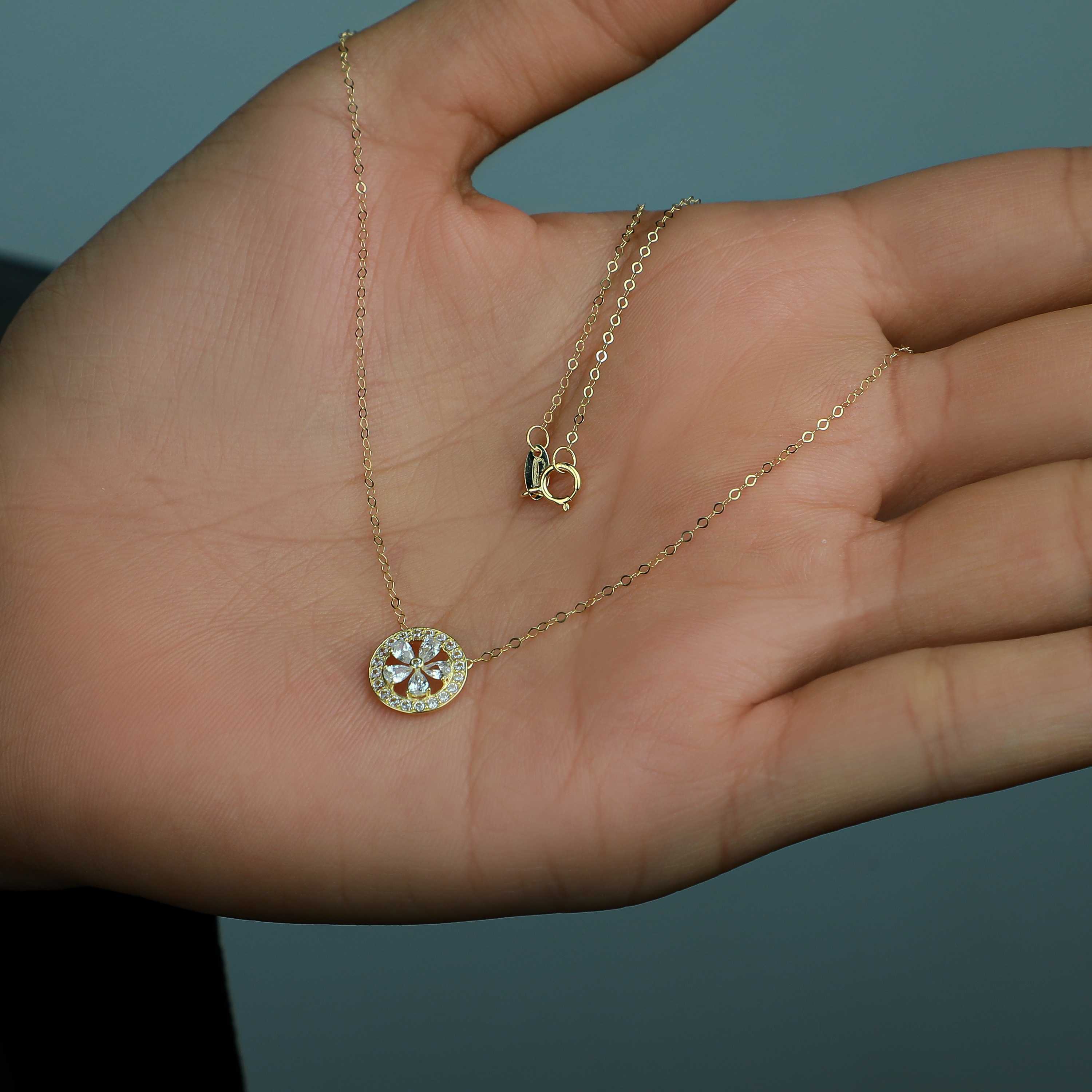 18 karat gold choker, made in Turkey - (H-0904)